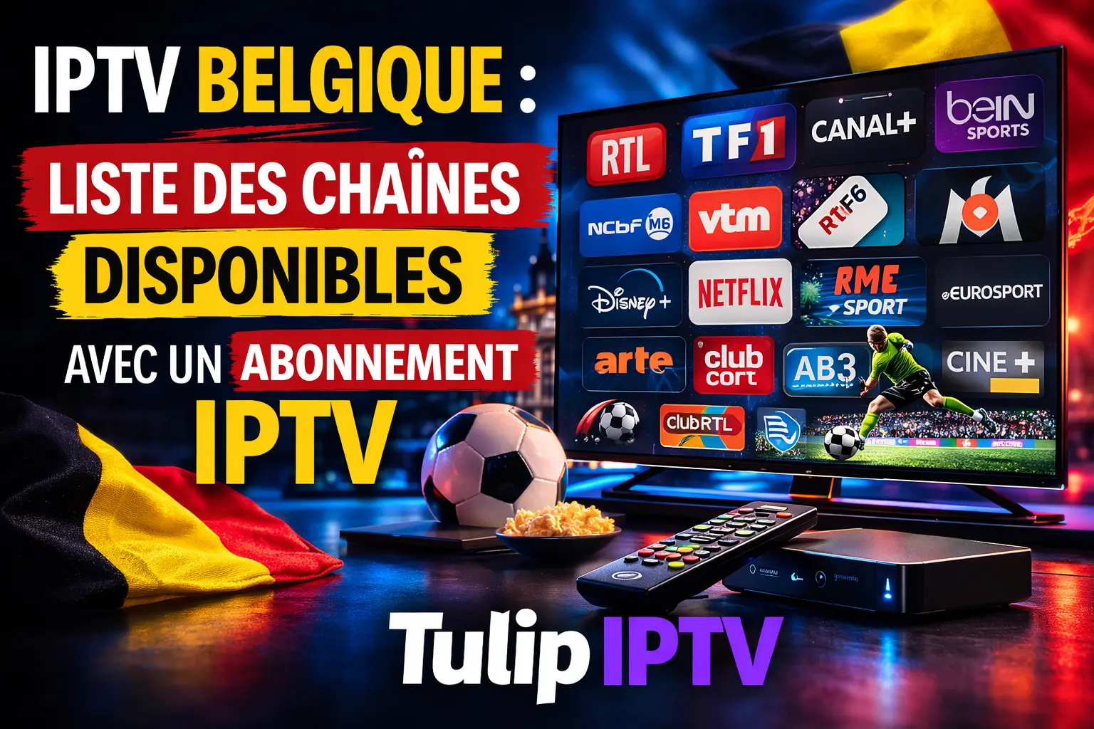 IPTV Belgique : Liste des Chaînes Disponibles avec un Abonnement IPTV