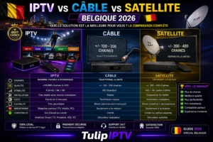 IPTV vs Câble vs Satellite Belgique 2026