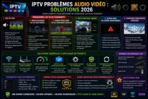 IPTV Problèmes Audio Vidéo : Solutions 2026
