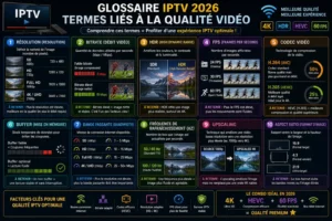 Termes liés à la qualité vidéo dans le glossaire IPTV