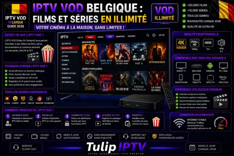 IPTV VOD Belgique : Films et Séries en Illimité