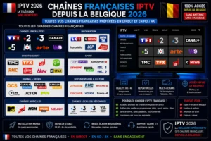 Chaînes Françaises IPTV depuis la Belgique 2026
