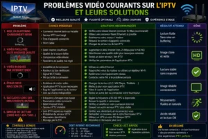 Problèmes vidéo courants sur l'IPTV et leurs solutions