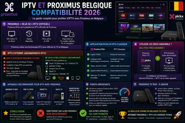 IPTV et Proximus Belgique : Compatibilité 2026